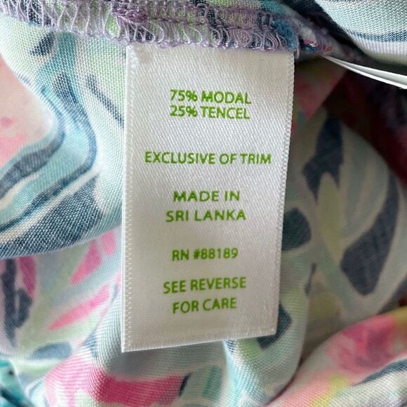 Lilly Pulitzer Piper Pants in Slathouse Soirée Print Navy Drawstring Size XXS - Picture 4 of 7